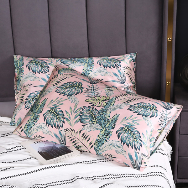 Wholesale Custom Printed Mulberry Silk Pillowcase - Rainforest