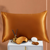 Stock 22mm luxury zipped 100% Mulberry Silk Pillowcase 