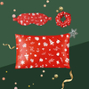 19 Momme Christmas Print 100% Silk Scrunchies in stock