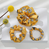 Skinny 100% 19/22/25mm Silk Printed Hair Scrunchies Best Wholesale Bulk Price