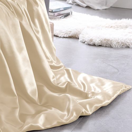 Factory Price Mulberry Silk Bedding Flat Sheet Sets with Zipper Pillowcase 4pcs
